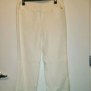 SIZE 8 ANNE KLEIN dress pants WHITE